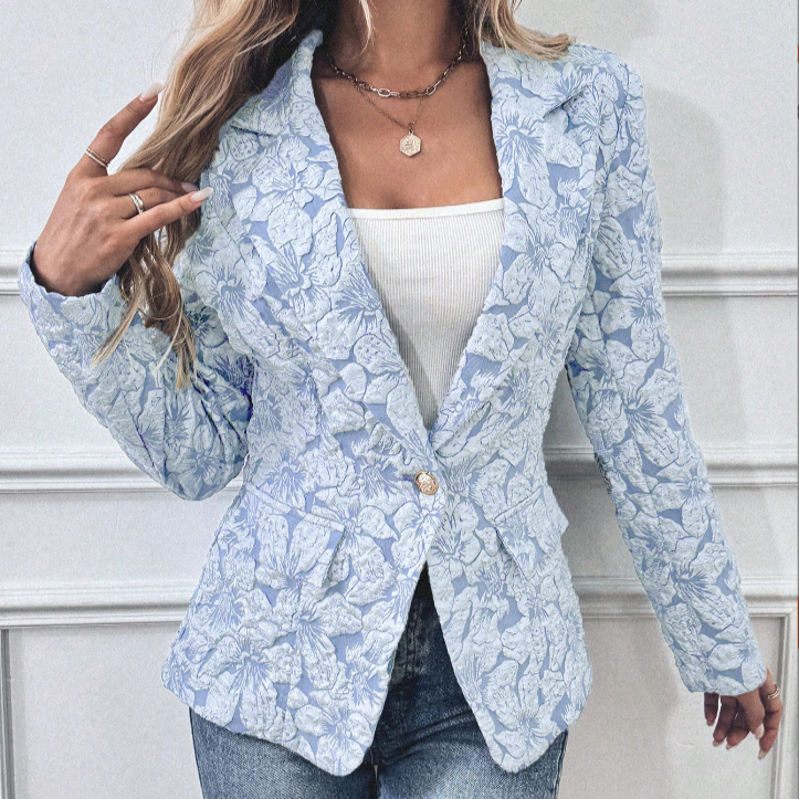 Scarlett™ - Stilvoller Blazer mit Blumenmuster