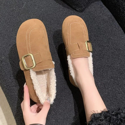 Gemütliche Retro Damen-Ballen-Loafer
