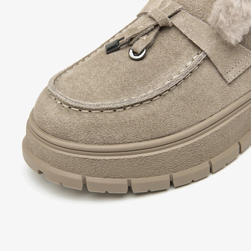 Gemütliche Wildleder-Winterstiefel