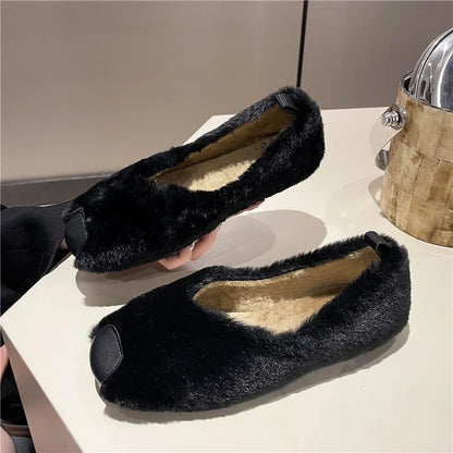 SnugFur Damen Winter Mokassins