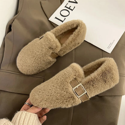 Gemütliche Winter-Fell-Slipper