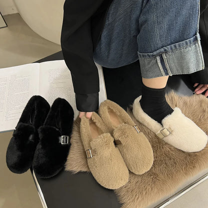 Gemütliche Winter-Fell-Slipper