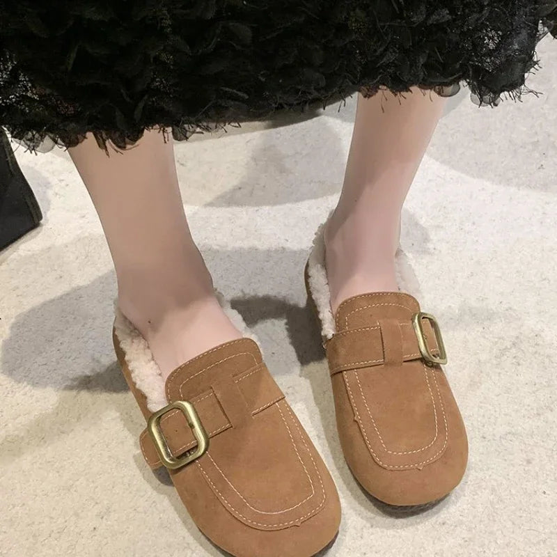 Gemütliche Retro Damen-Ballen-Loafer