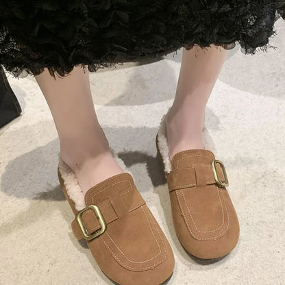 Gemütliche Retro Damen-Ballen-Loafer