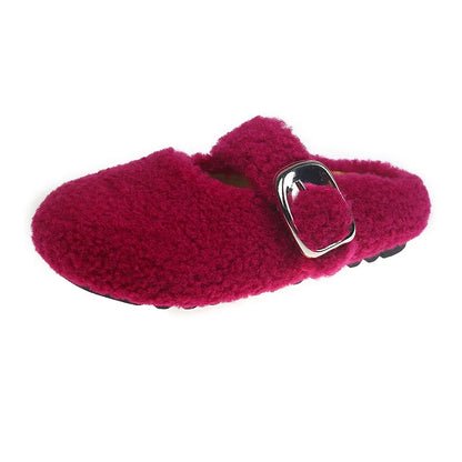 Warme Lammwoll Mary Jane Ballerinas