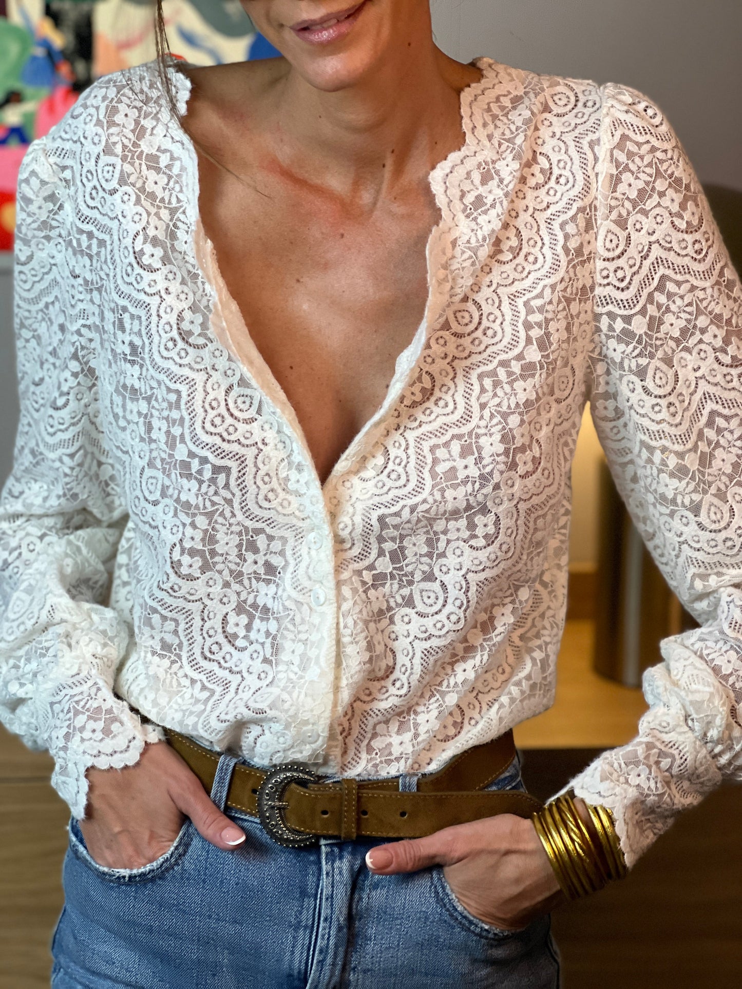 Britney | Strickbluse