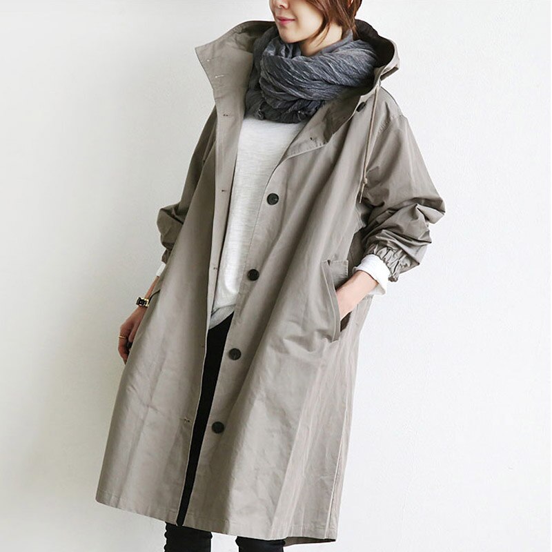 Elena | Trenchcoat mit Kapuze