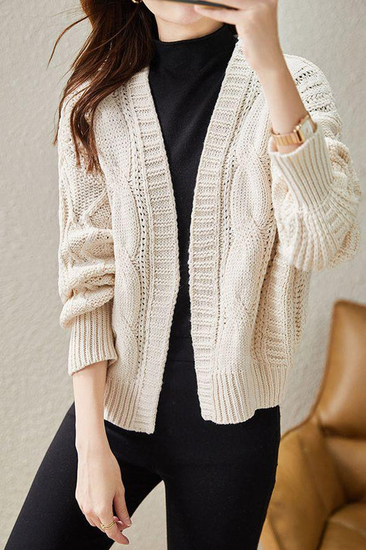 Minimalistischer Chunky Strickcardigan