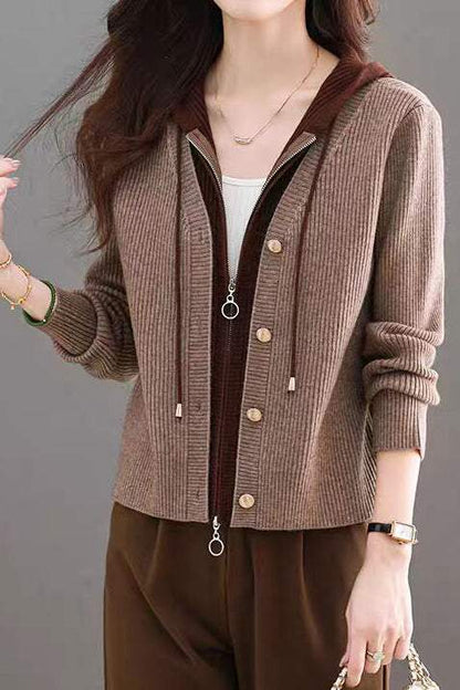 Falscher zweiteiliger geschnittener Cardigan