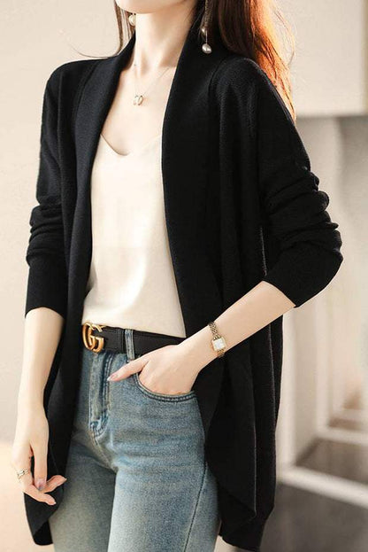 V-Ausschnitt Lässiger Schicht-Knit Cardigan - 2 Farben verfügbar