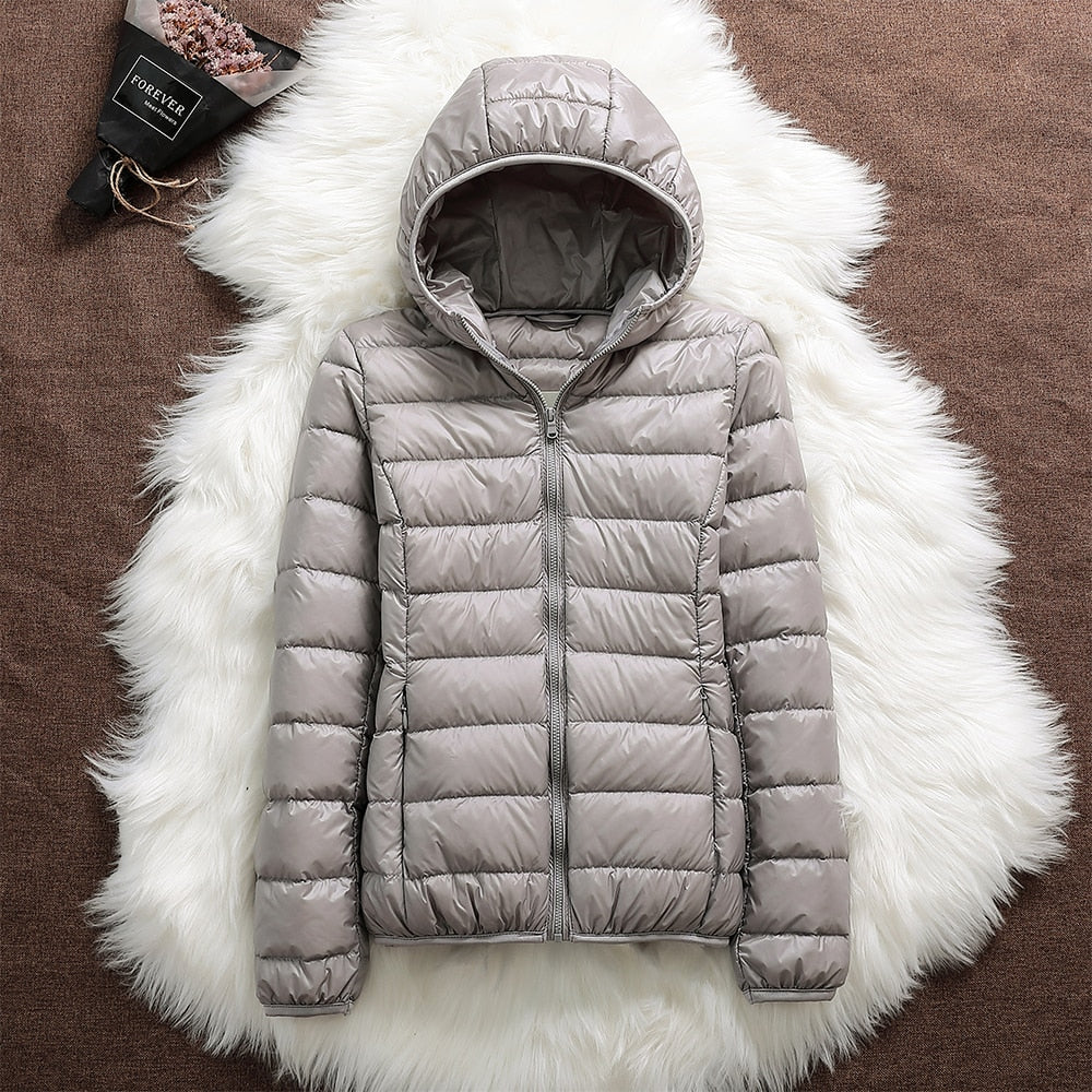 Kaia | Leichte Kapuzen-Pufferjacke