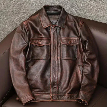 Rogue Haven Echtes Lederjacke
