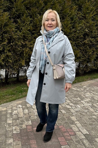 Wasserabweisende Übergröße Kapuzen-Windjacke Regenjacke