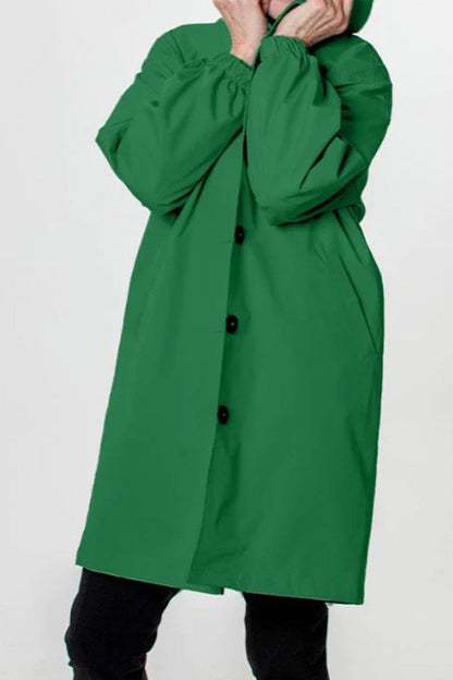 Wasserabweisende Übergröße Kapuzen-Windjacke Regenjacke