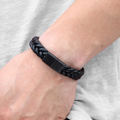 Corda Classic Herren Lederarmband - Magnetverschluss aus Edelstahl