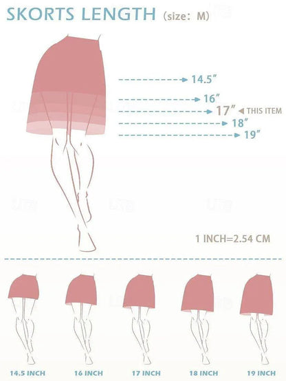 Hübscher femininer 43 cm Rüschen-Skort UPF50+