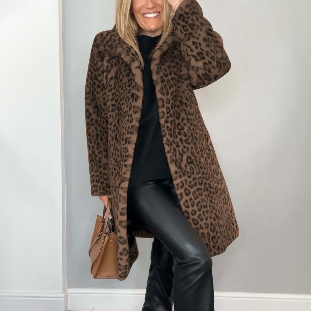 Daisy | Mantel mit Leopardenmuster