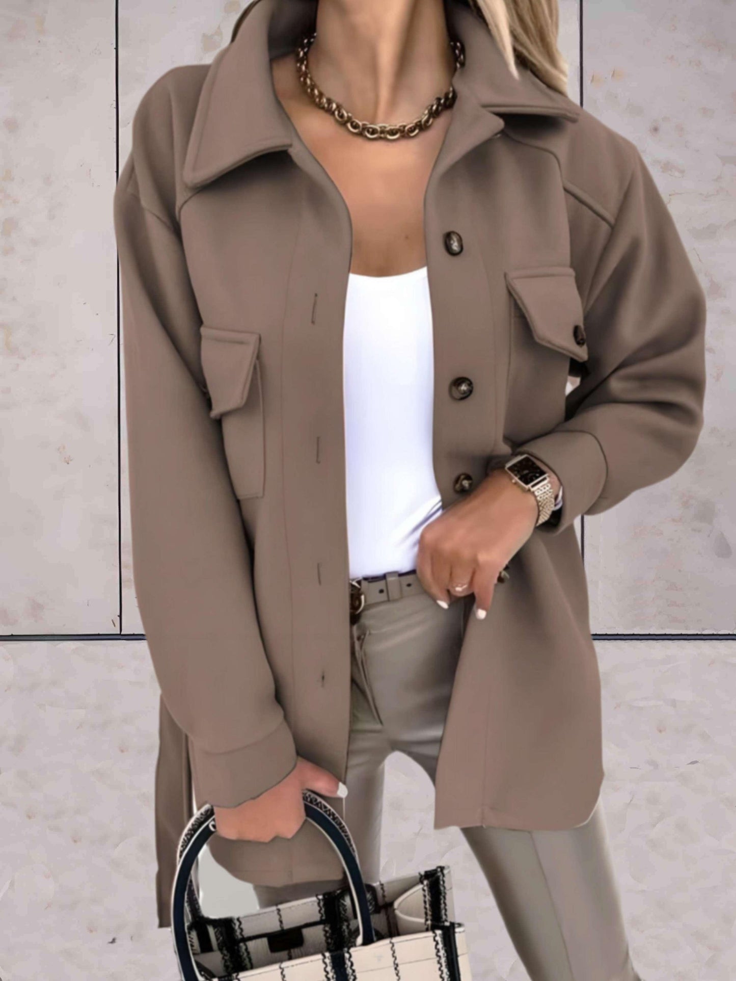 Linda | Elegante Knopf-Jacke