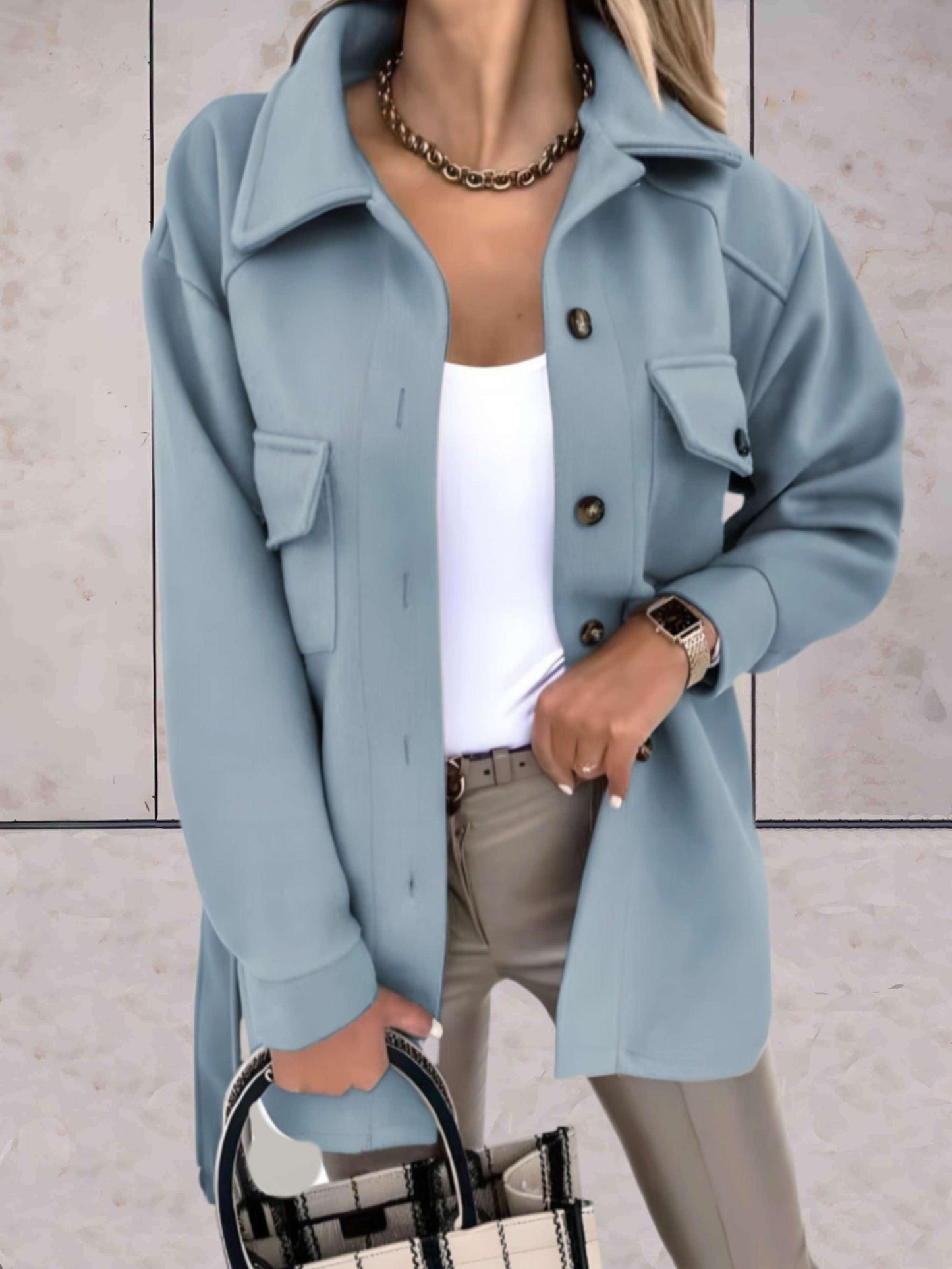 Linda | Elegante Knopf-Jacke