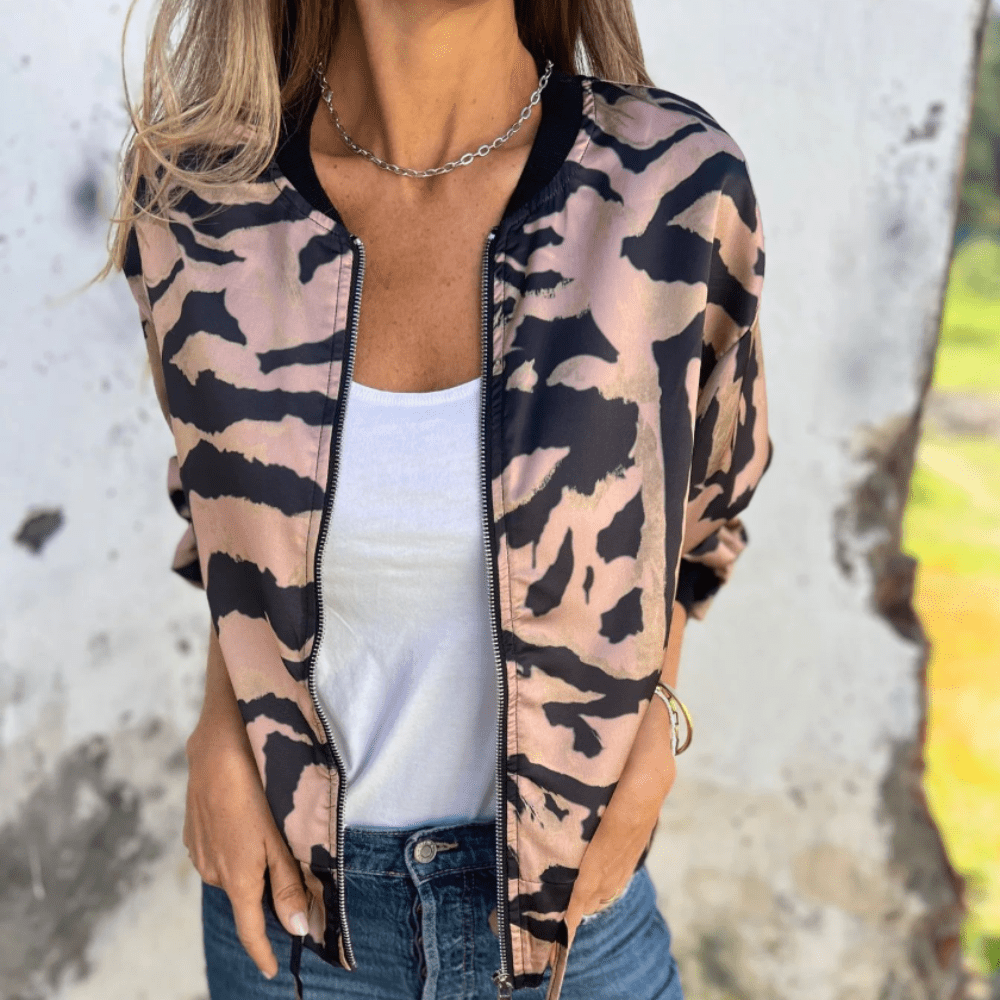 Mystique & Co™ Zebra-Print Jacke