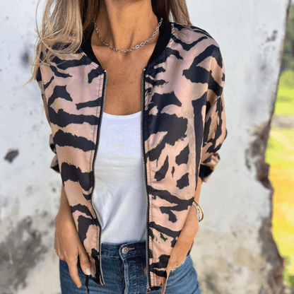 Mystique & Co™ Zebra-Print Jacke