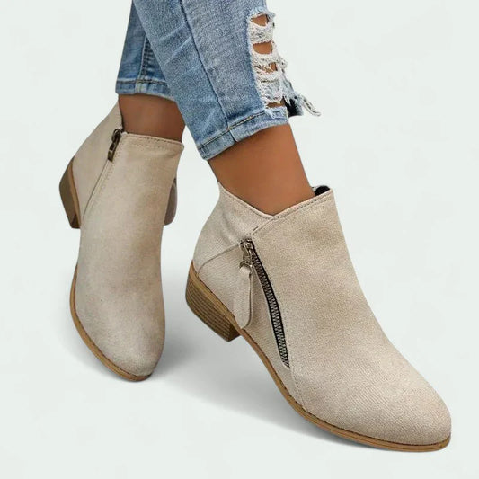 ELYRA™ | Wildleder Stiefeletten mit Reißverschluss