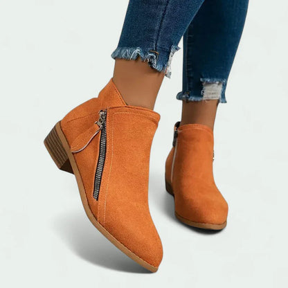 ELYRA™ | Wildleder Stiefeletten mit Reißverschluss