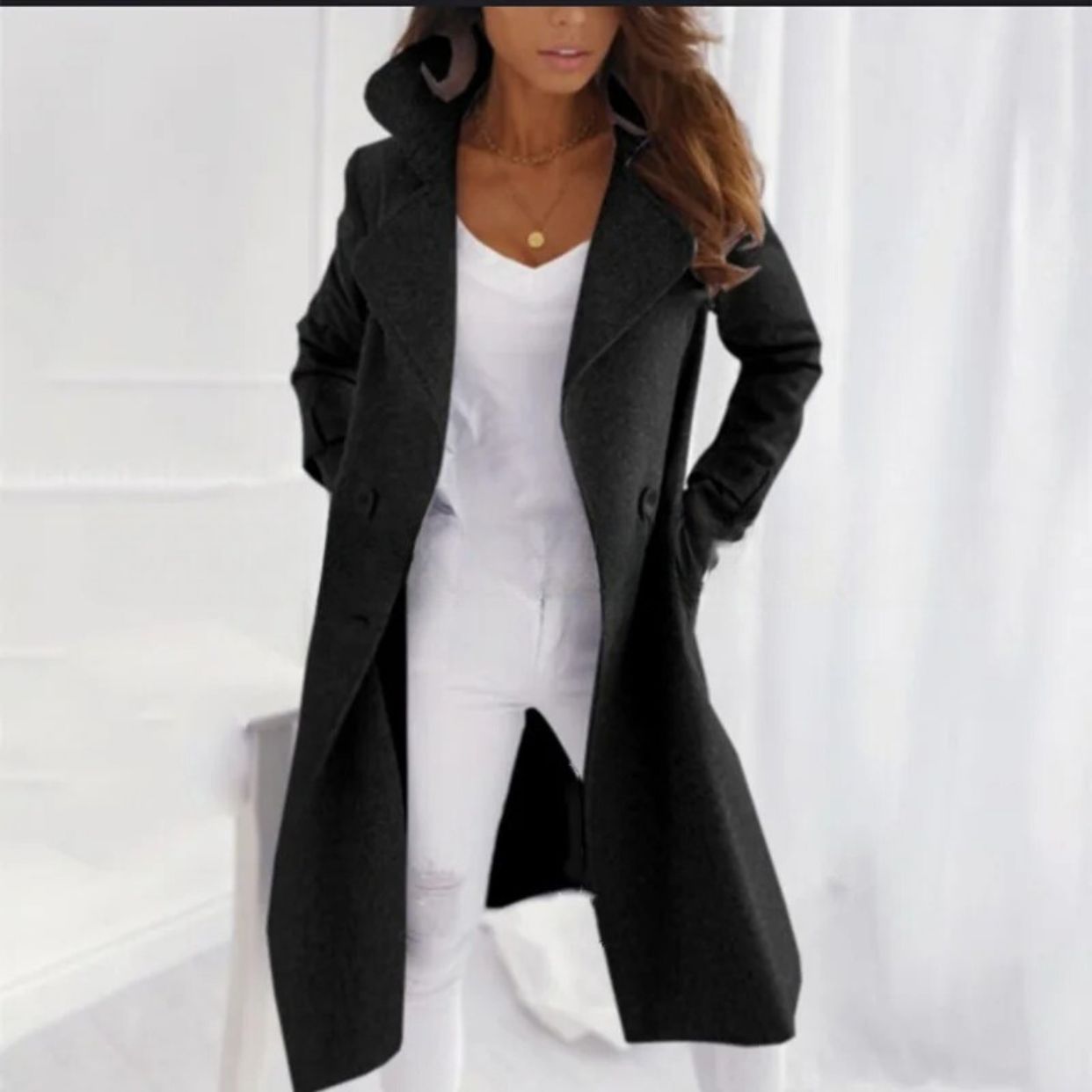 Dahlia | Contemporary Chic Longline Coat