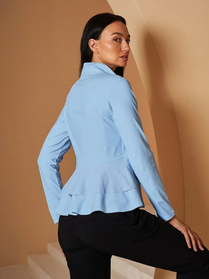 Damen Golfjacke mit Rüschenärmeln, Sonnenschutz