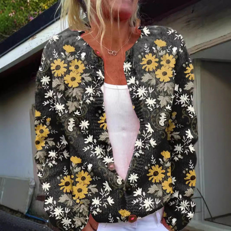 Lotte™ – Leichter Cardigan mit verspieltem Print