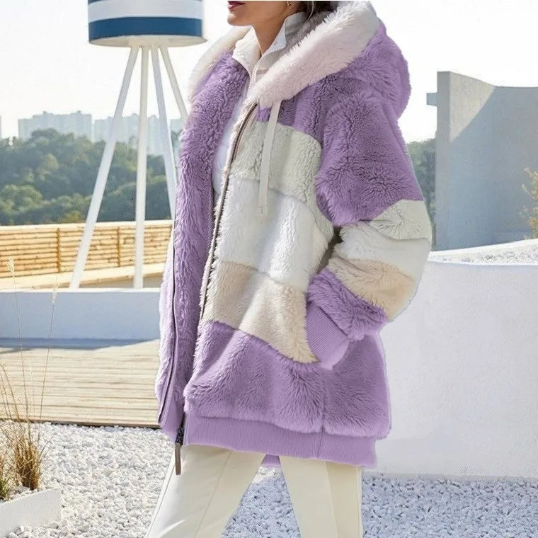 Andrea | Winterjacke mit Kapuze und Reißverschluss