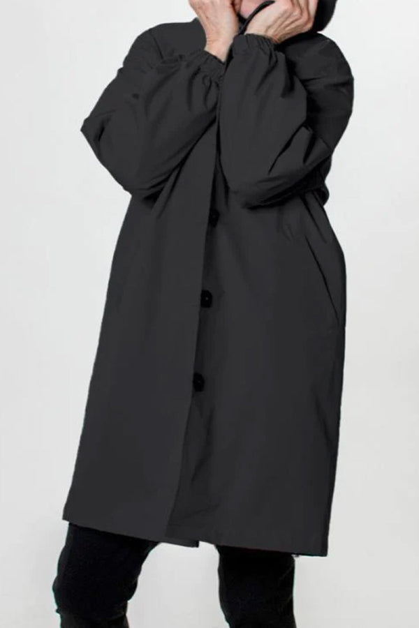 Wasserabweisende Übergröße Kapuzen-Windjacke Regenjacke