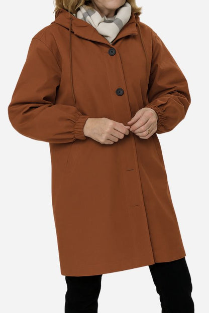 Wasserabweisende Übergröße Kapuzen-Windjacke Regenjacke