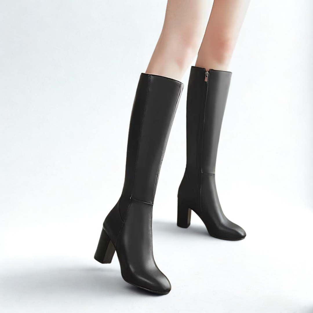 ELYRA™ | Leder-Knöchelhohe Stiefel